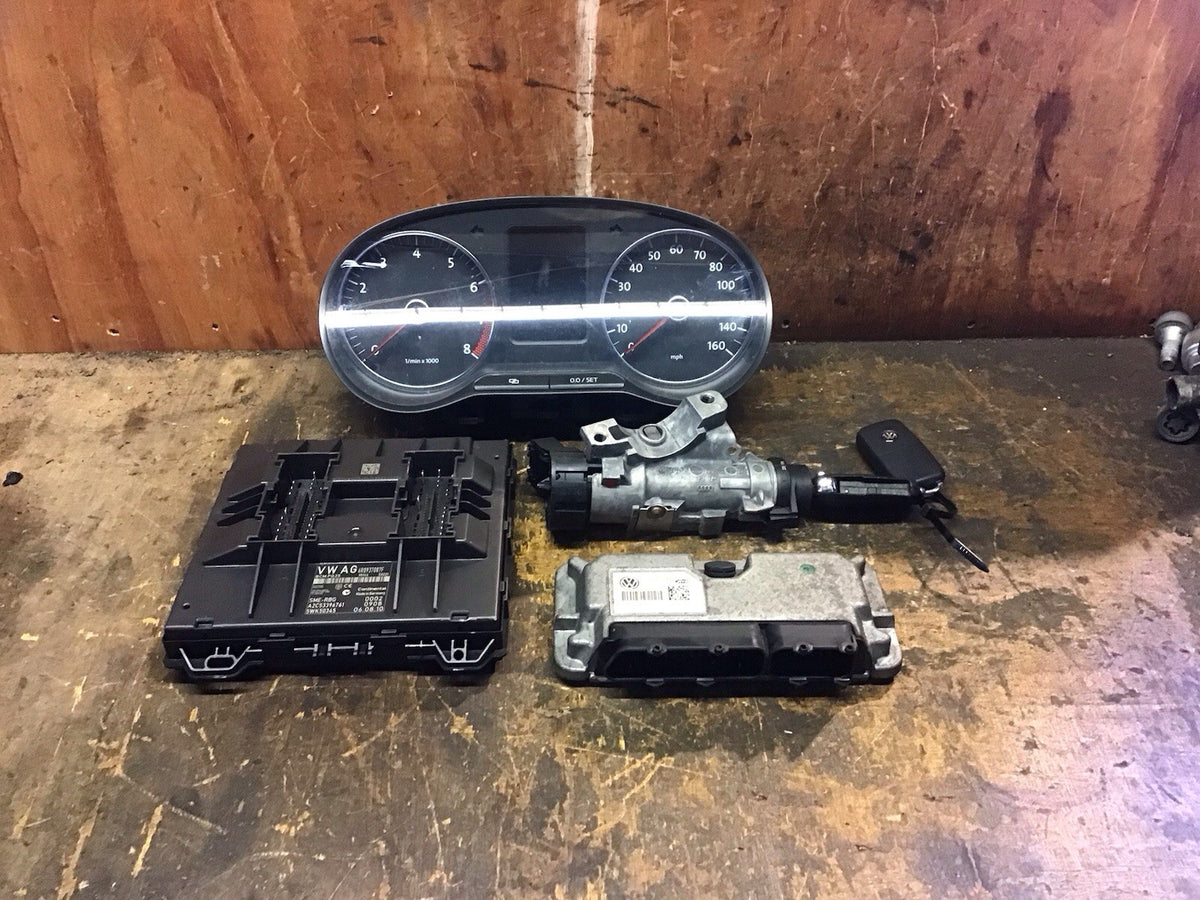 VOLKSWAGEN POLO 6R 1.4 AUTOMATIC PETROL ECU KIT 03C906024BJ CGGB 2009 20130