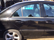 MERCEDES C CLASS W203 DRIVER'S SIDE REAR DOOR OBSIDIAN BLACK 197 2001 20072