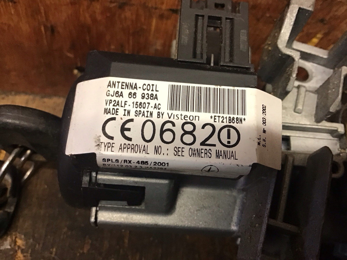 MAZDA 6 IGNITION BARREL LOCK AND KEY GJ6A66938A 2002 20076