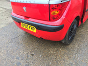 2006 PEUGEOT 1007 REAR BUMPER IN ADEN RED PAINT CODE KKN2