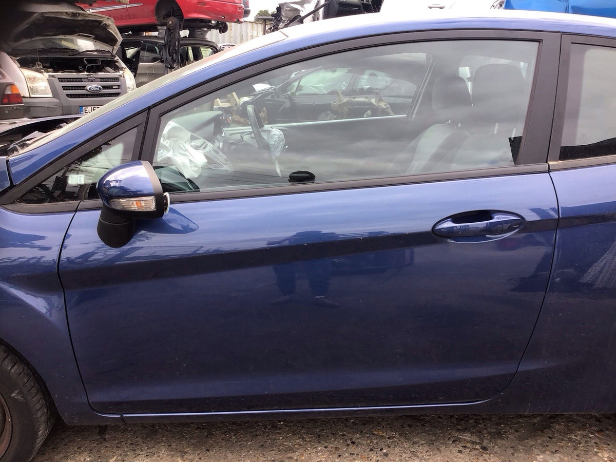 FORD FIESTA MK7 PASSENGER SIDE DOOR OCEAN BLUE METALLIC  3 DOOR MODEL 2008 20173
