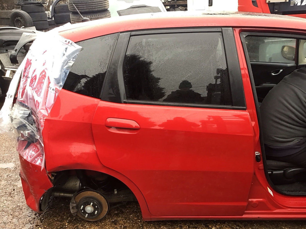HONDA JAZZ MK3 DRIVERS SIDE O/S REAR DOOR  MILANO RED R81 2009 20143