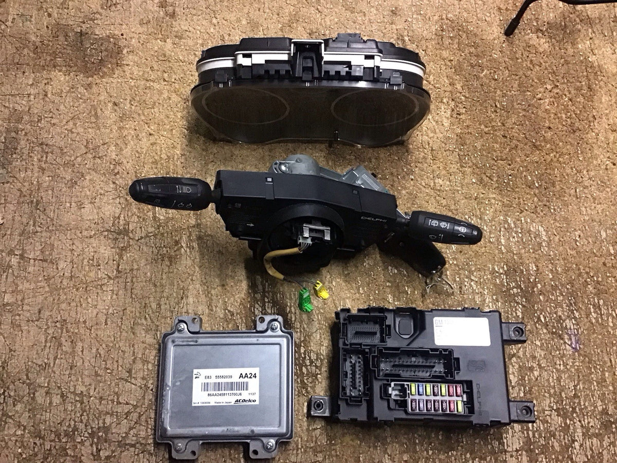 VAUXHALL CORSA D 1.4 PETROL ECU KIT 55582039 AA24 A14XER 2010 20142