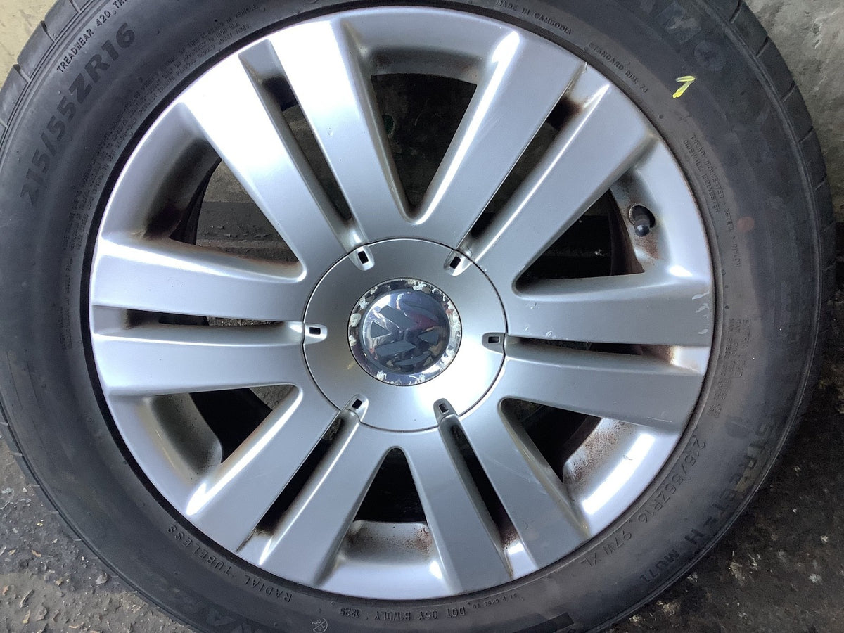 VOLKSWAGEN EOS ALLOY WHEEL 16" 3G0601025AF WITH TYRE 215X55X16 2007 20143