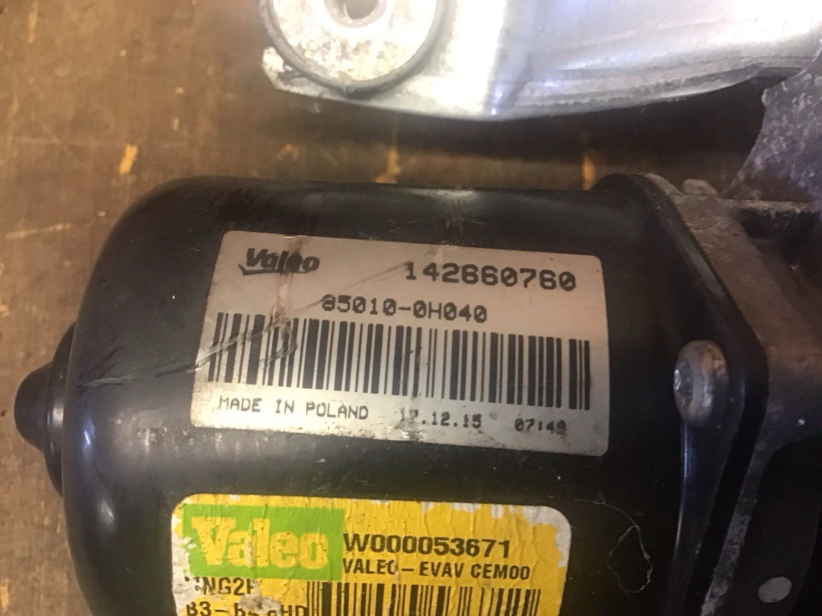 PEUGEOT 108 FRONT  WIPER MOTOR  85010 0H040 2015 20184