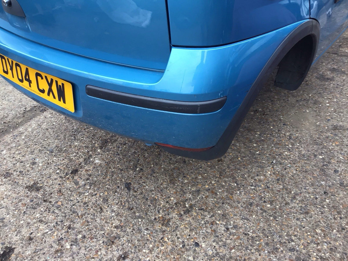 VAUXHALL CORSA C REAR BUMPER LIGHT BLUE METALLIC PAINT CODE Z20N 2001 20064