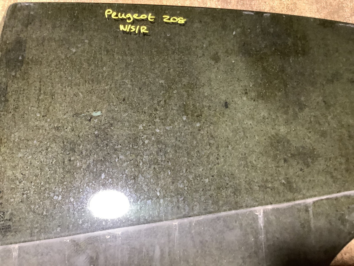 PEUGEOT 208 PASSENGER'S N/S SIDE REAR  WINDOW GLASS DOOR WINDOW 2012 20184