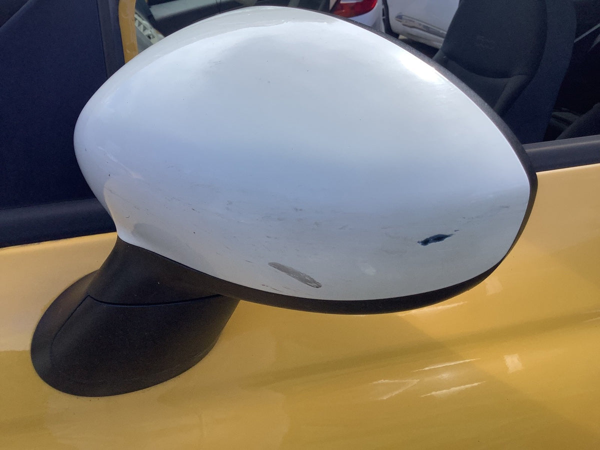 FIAT 500 PASSENGERS SIDE N/S DOOR MIRROR IN WHITE 2008 20153