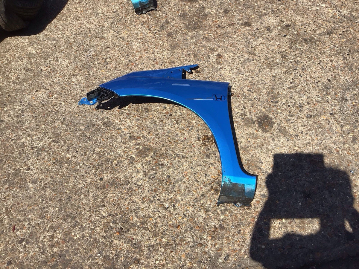 HONDA JAZZ MK3 PASSENGER'S SIDE N/S WING  CERULEAN BLUE BG53M 2009 20143