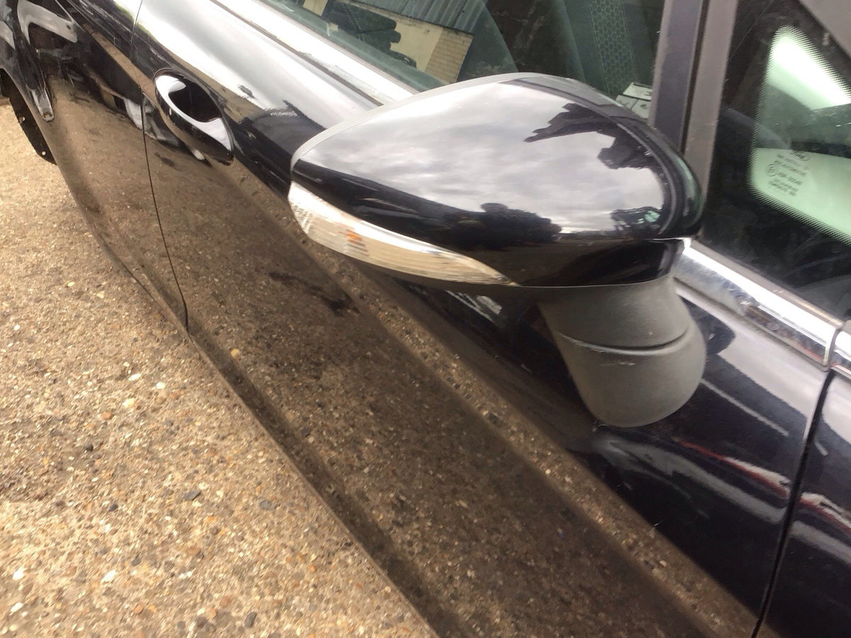 FORD FIESTA MK7 DRIVER'S SIDE O/S DOOR MIRROR PANTHER BLACK METALLIC 2009 20124