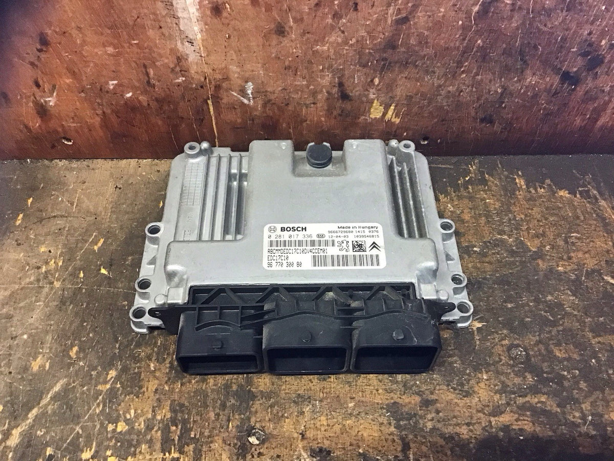 PEUGEOT 207 1.4 HDI ECU KIT 9677030080 BOSCH 0281017336 DIESEL 8HR 2009 20124