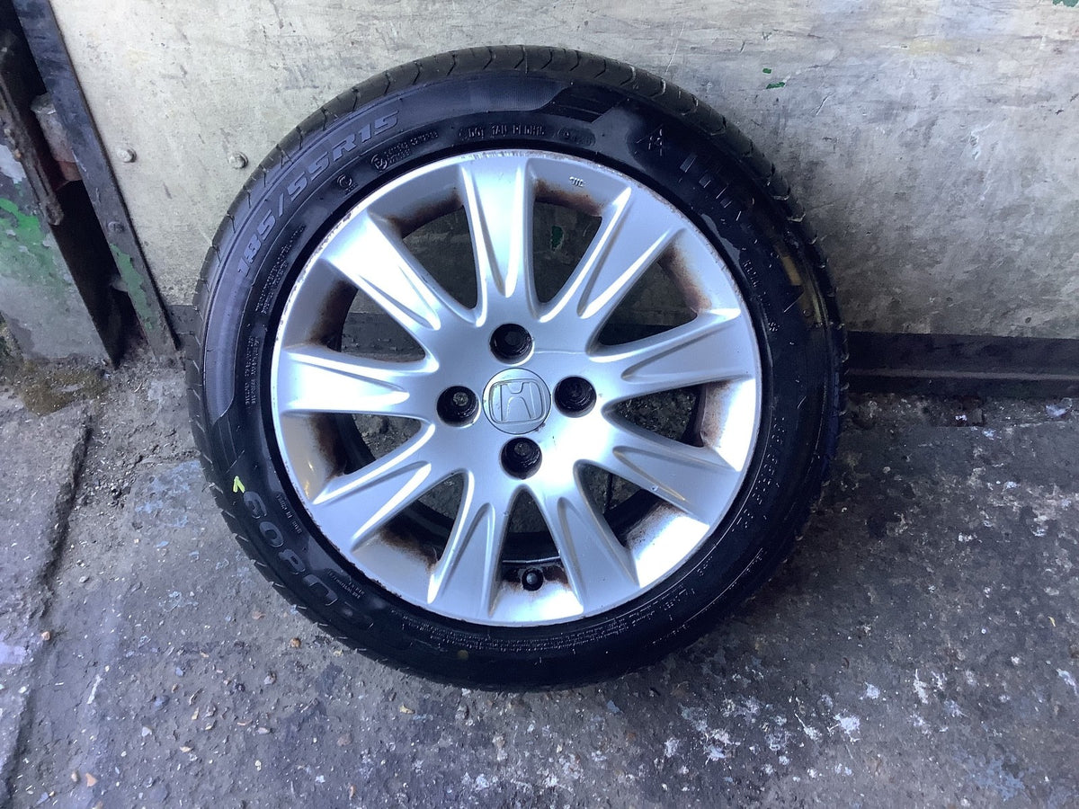 HONDA  JAZZ MK2 ALLOY WHEEL 15'' TYRE 185X55X15 SAA 560F 2002 20092