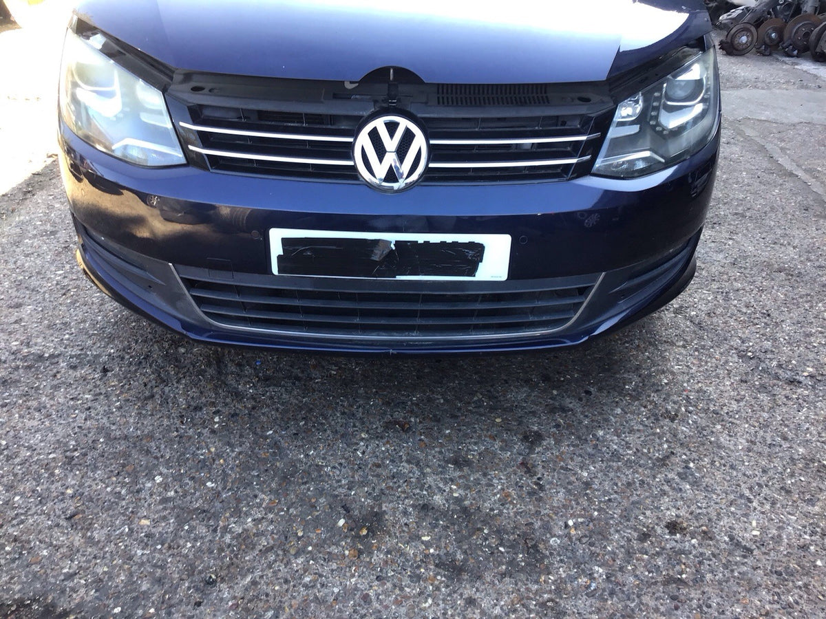 VOLKSWAGEN SHARAN MK2 FRONT BUMPER IN NIGHT BLUE LH5X  2010 20231