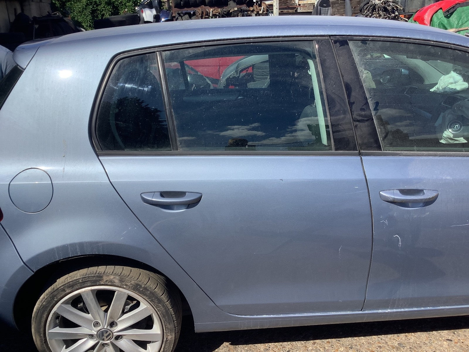 VOLKSWAGEN GOLF MK6 DRIVER'S SIDE O/S REAR DOOR SHARK BLUE LA5Q 09 20120