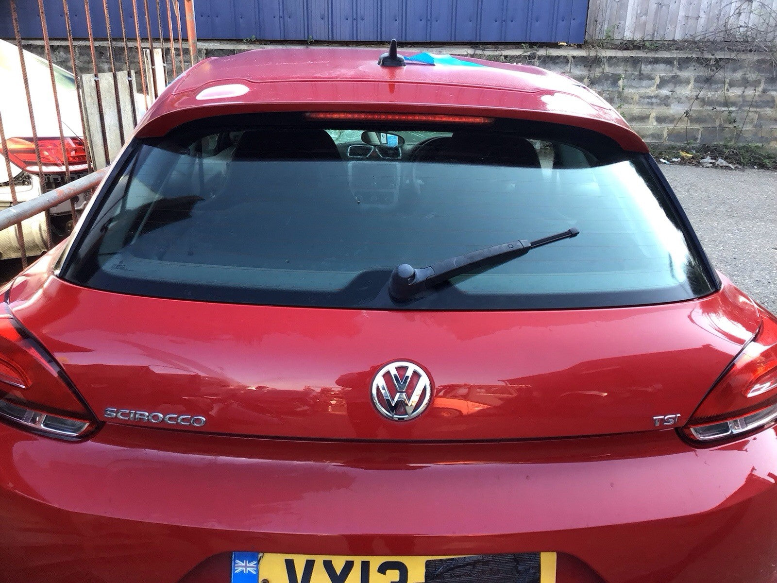 VOLKSWAGEN SCIROCCO TAILGATE RED PAINT CODE LA3H 2009 20171