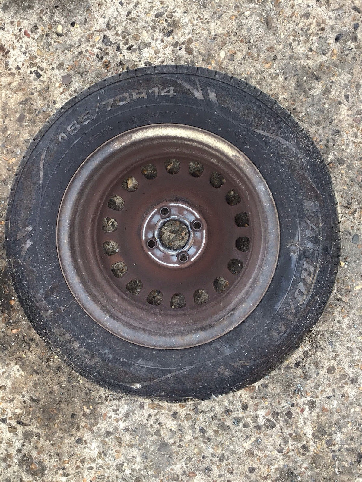 VAUXHALL CORSA D SPARE WHEEL 14'' STEEL RIM TYRE 185X70X14 2006 20147