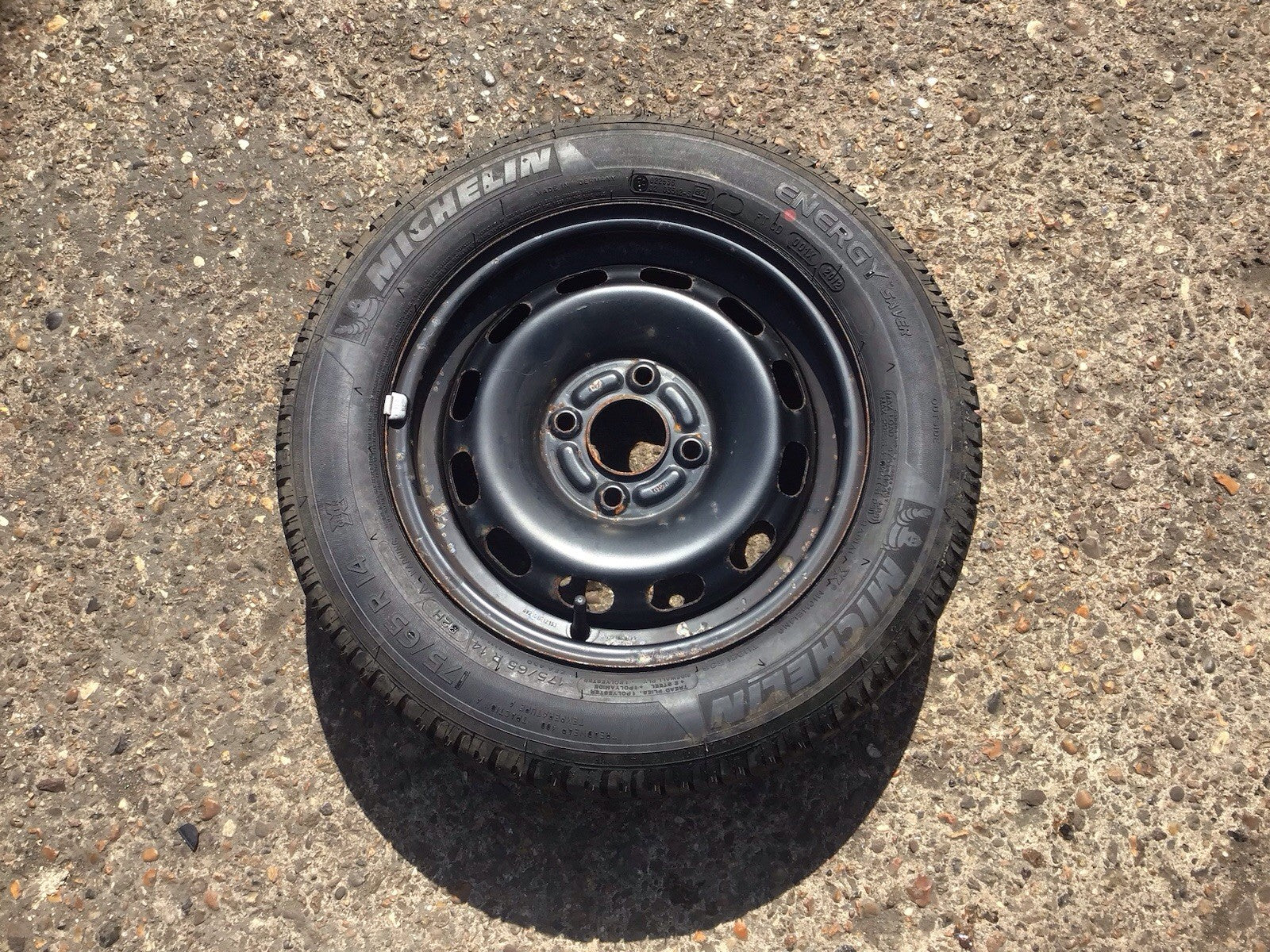 FORD FIESTA MK7 SPARE WHEEL 14'' STEEL RIM TYRE 175X65X14 2009 20170