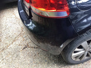 VOLKSWAGEN GOLF MK6 REAR BUMPER DEEP BLACK LC9X 2009 201214