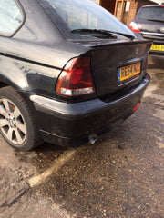 E46 BMW 318 TI  REAR BUMPER IN BLACK PAINT CODE SCHWARZ 2 ( 668 )PARKING SENSORS2