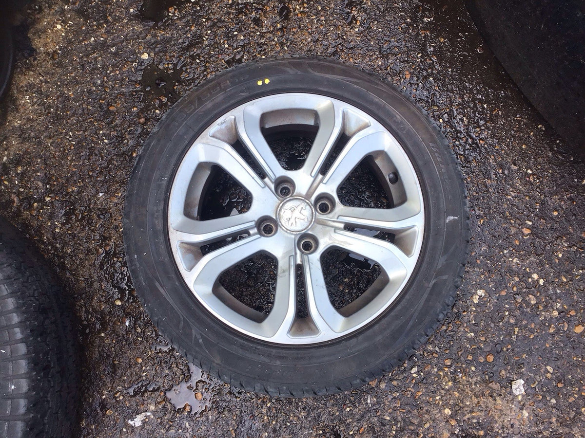 PEUGEOT 208 MK1 ALLOY WHEEL 16'' 9673773677 TYRE 195X65R16 2012 20180