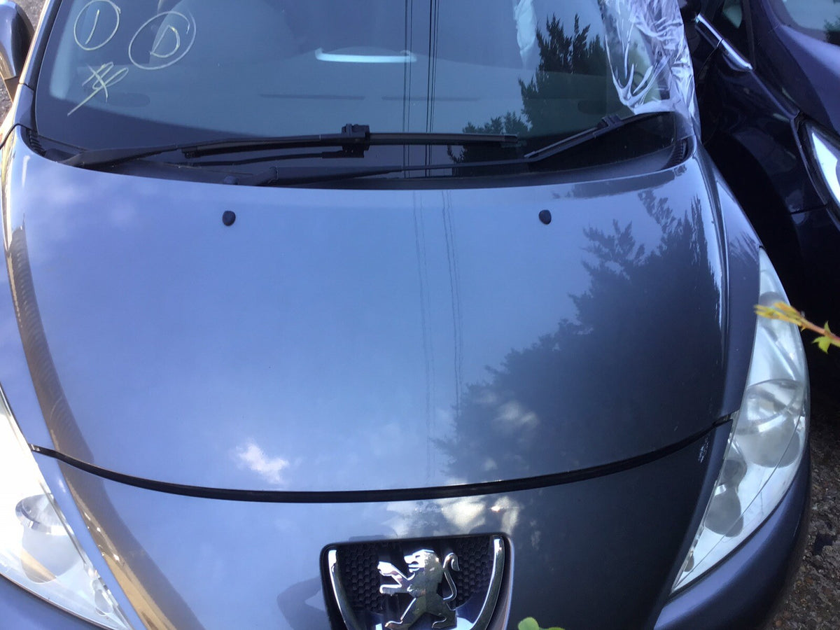 PEUGEOT 207 BONNET THORIUM GREY METALLIC PAINT CODE KTH 2006 20120