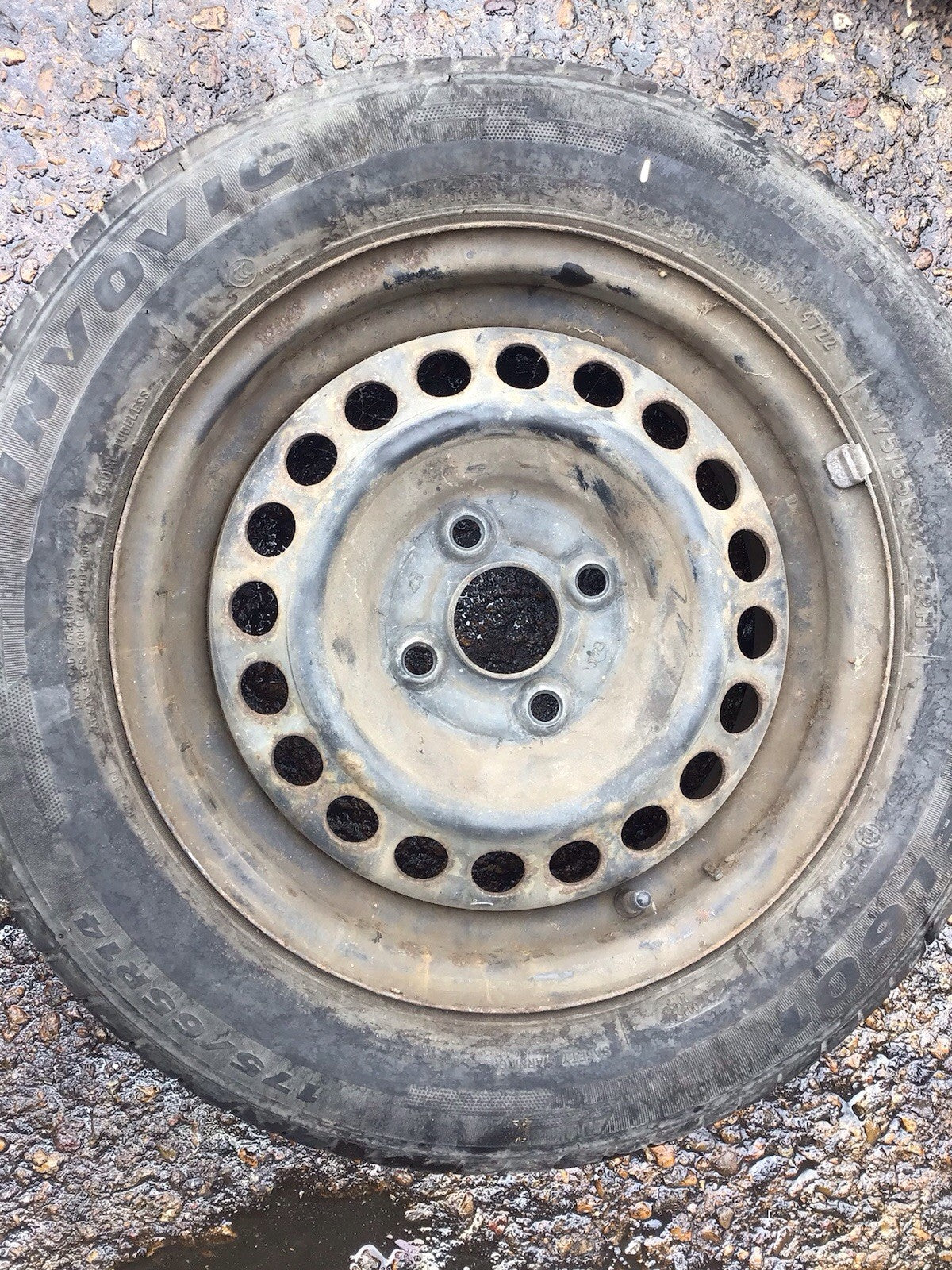 HONDA JAZZ MK2  SPARE WHEEL 14''  STEEL RIM TYRE 175X65X14  2002 20084