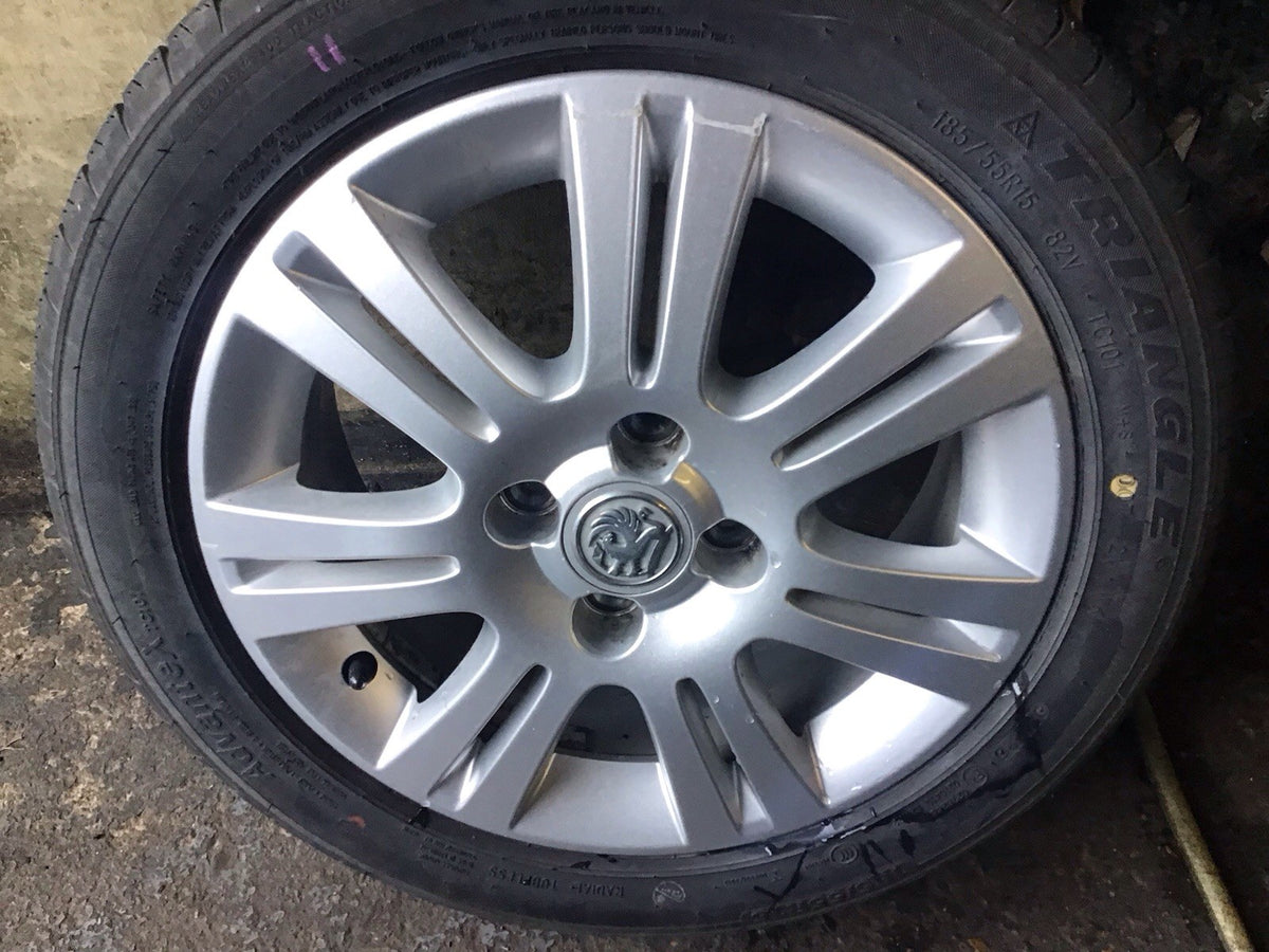 VAUXHALL CORSA C ALLOY WHEEL 15'' TYRE 185X55X15 13226744 2006 20144