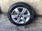 VOLKSWAGEN POLO 9N3 ALLOY WHEEL 15'' 6Q0601025R WITH TYRE 195X55X15 2005 20095