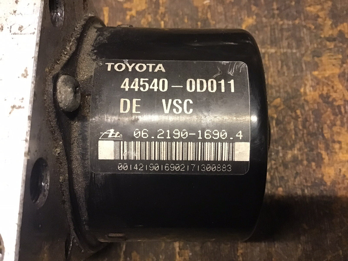 TOYOTA YARIS MK2 ABS PUMP MODULE 44540 0D011 ATE 06.2190 1690.4 2005 20113