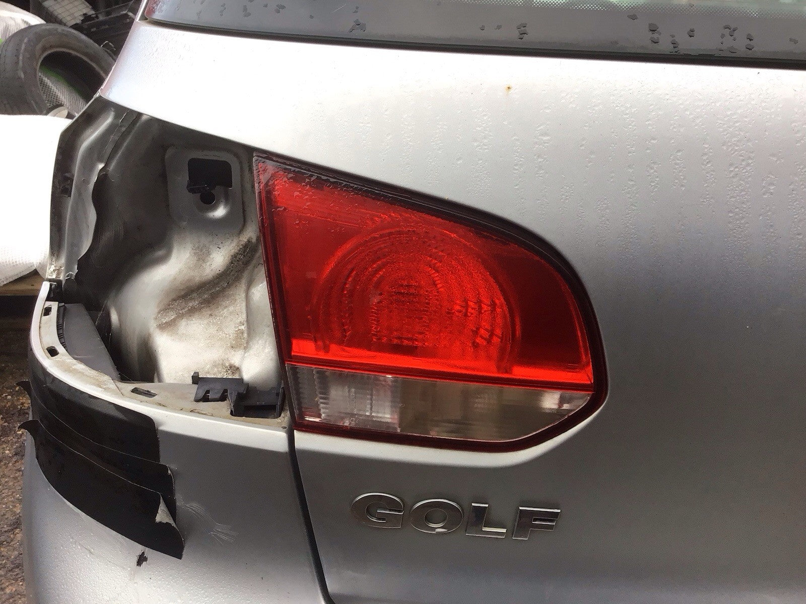 VOLKSWAGEN GOLF MK6 PASSENGER'S SIDE N/S INNER REAR LIGHT 2009 20121