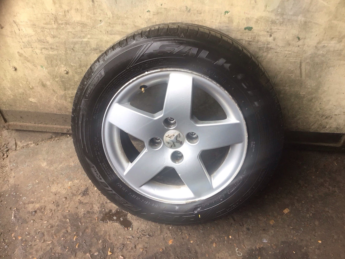 PEUGEOT 207 ALLOY WHEEL 15'' 9651016580 TYRE 185X65X15  2006 20120