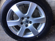 VOLKSWAGEN POLO 9N3 ALLOY WHEEL 15'' 6Q0601025R WITH TYRE 195X55X15 2005 20094