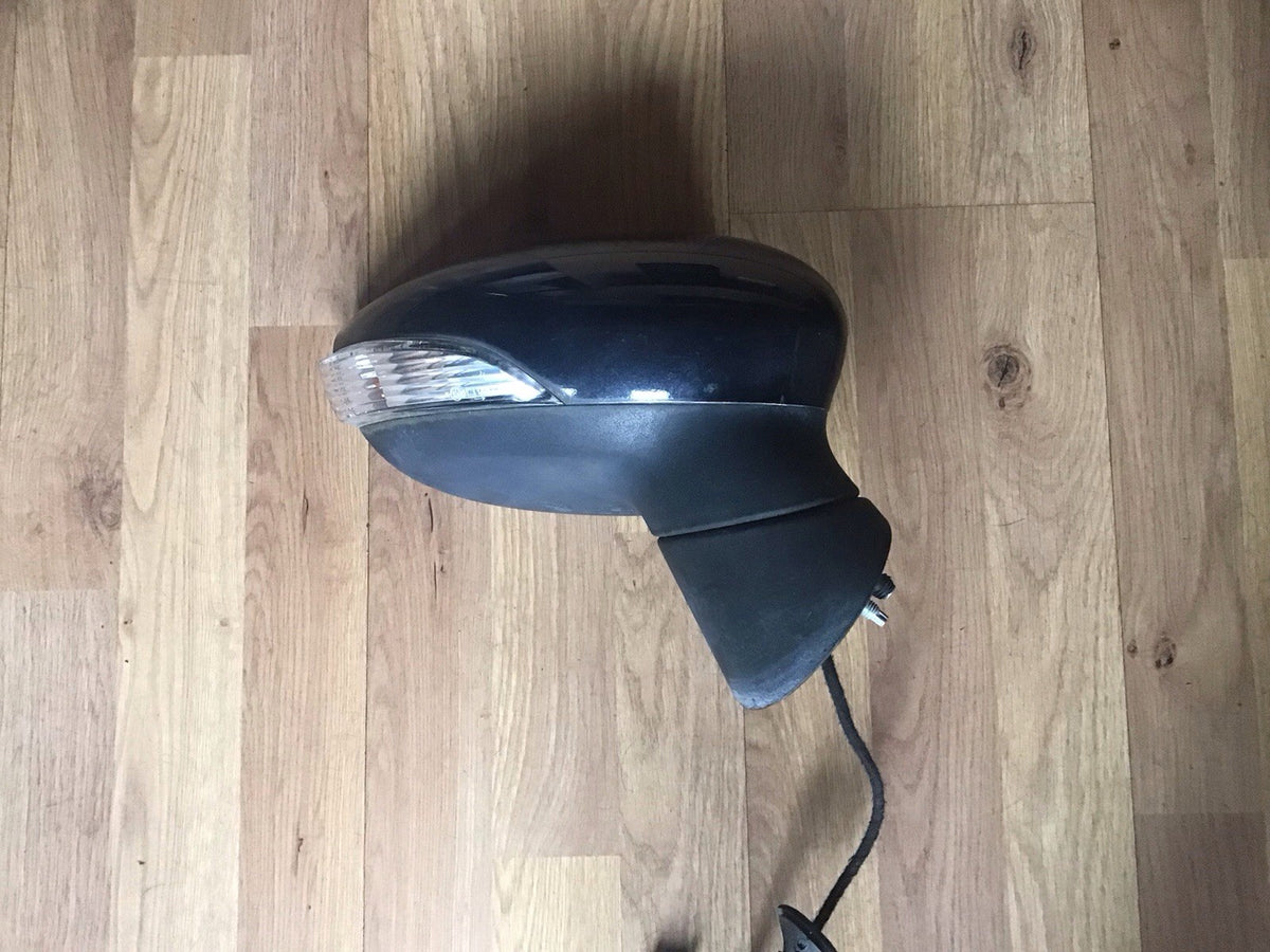 FORD FIESTA MK7 DRIVER'S  SIDE O/S DOOR MIRROR PANTHER BLACK METALLIC 2009 20122