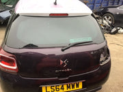 CITROEN DS3 TAILGATE IN WHISPER RED PURPLE PAINT CODE ERU 2010 20180