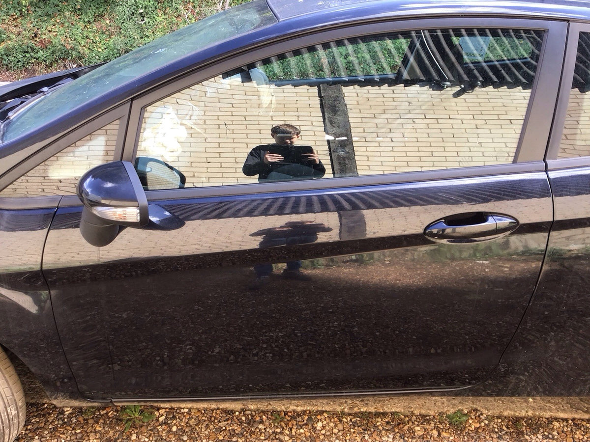 FORD FIESTA MK7 PASSENGER N/S SIDE DOOR PANTHER BLACK  3 DOOR MODEL 2008 201210