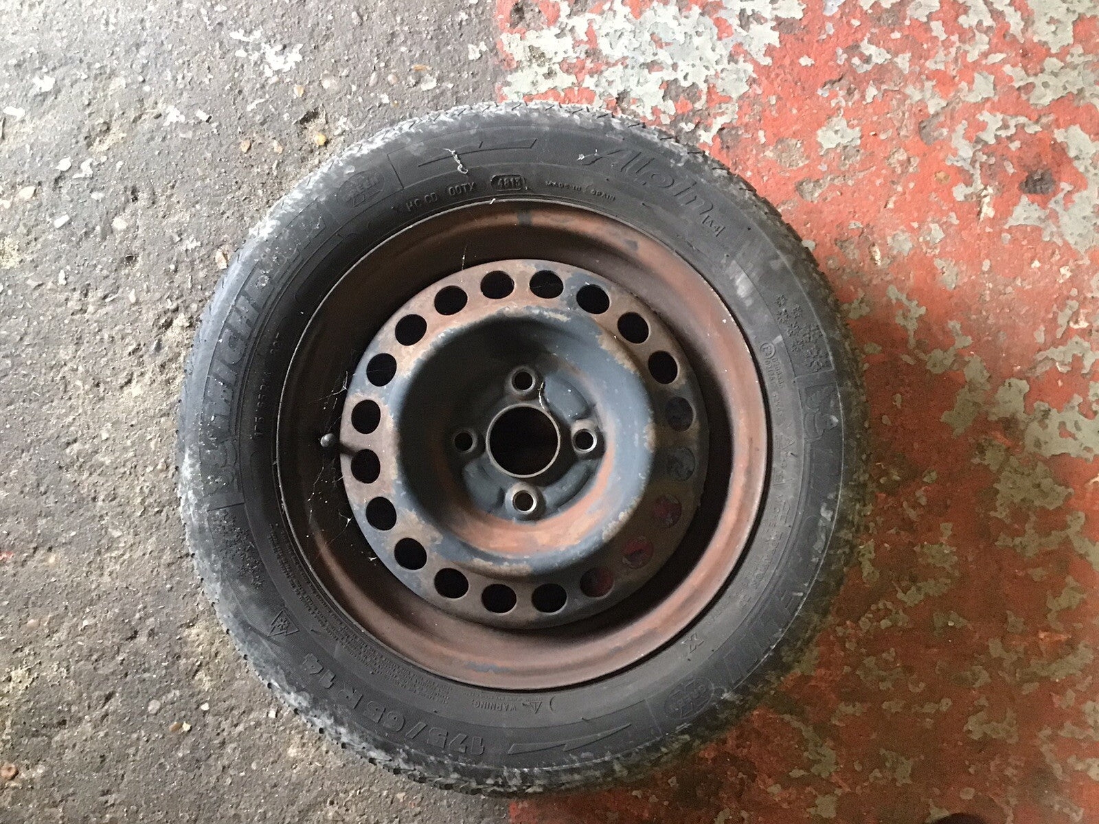 HONDA JAZZ MK2  SPARE WHEEL 14''  STEEL RIM TYRE 175X65X14  2002 20081