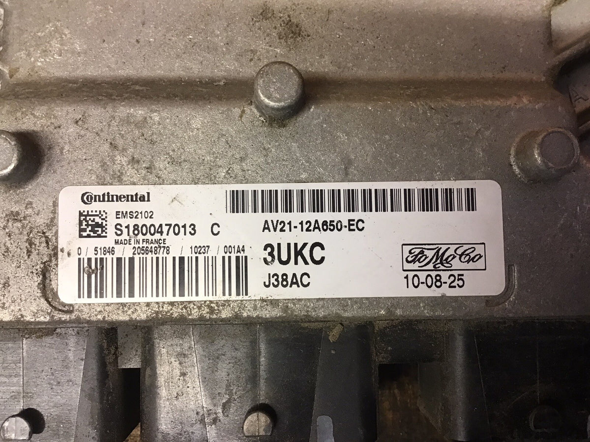 FORD FIESTA MK7 1.4 PETROL ENGINE ECU AV21 12A650 EC 3UKC 2008 20123