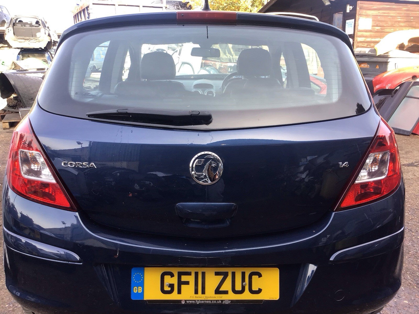 VAUXHALL CORSA TAILGATE WATERWORLD BLUE PAINT CODE Z22A  5 DOOR  2006 20140