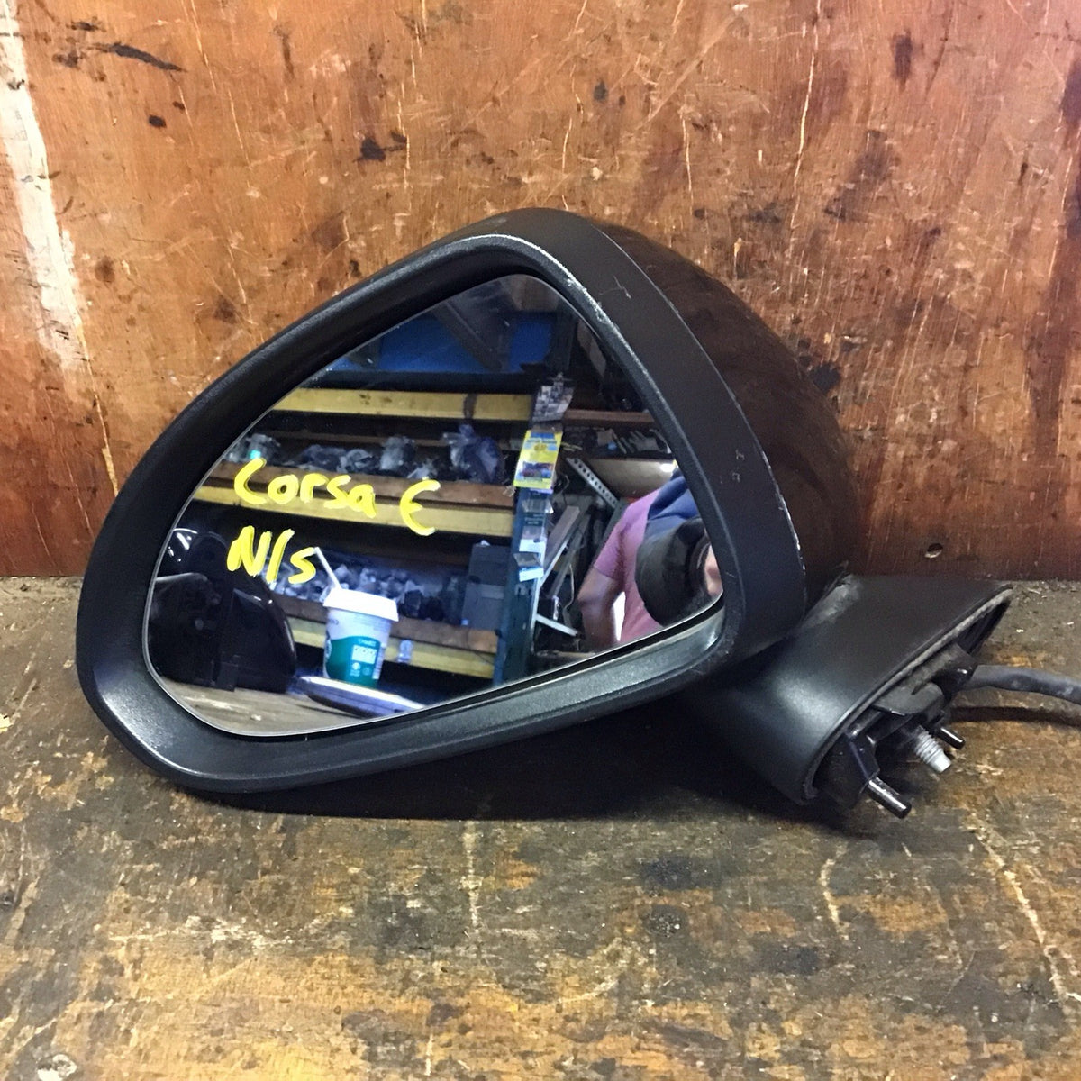 VAUXHALL CORSA E PASSENGERS SIDE N/S WING MIRROR CARBON BLACK Z22C 2015 20194