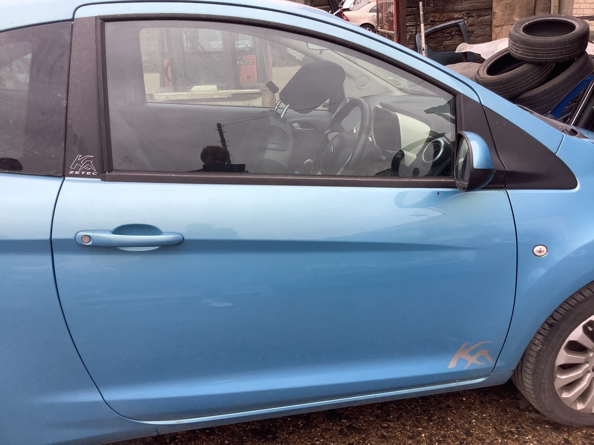 FORD KA DRIVER'S SIDE O/S DOOR IN SCUBA METALLIC 2009 20162