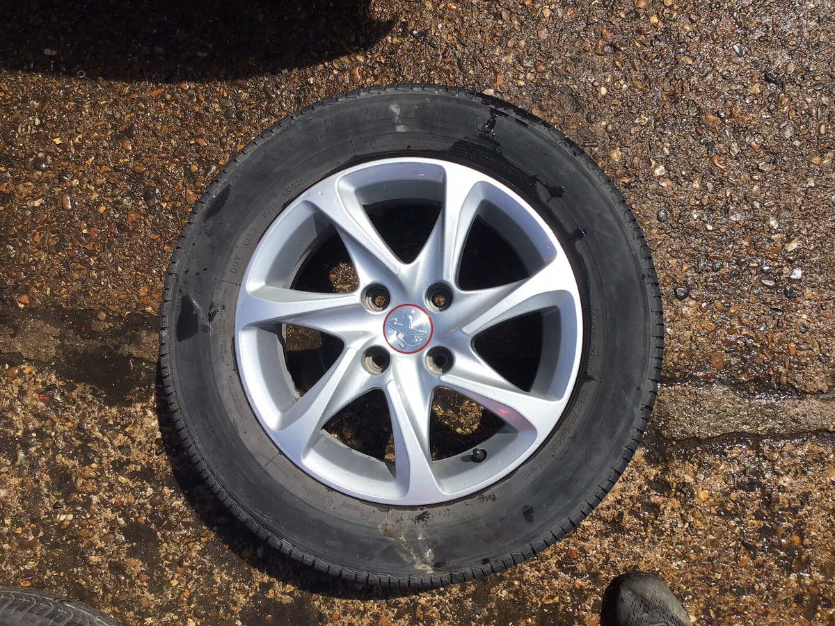 PEUGEOT 208 MK1 ALLOY WHEEL 15'' 9673773577 TYRE 185/65R15 2012 20181