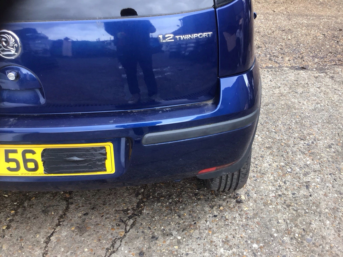 VAUXHALL CORSA C REAR BUMPER IN ULTRABLAU Z21B 2001 20069