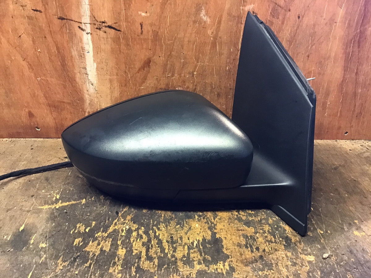 VOLKSWAGEN POLO 6R DRIVER SIDE O/S DOOR MIRROR GREY MANUAL 2009 20157