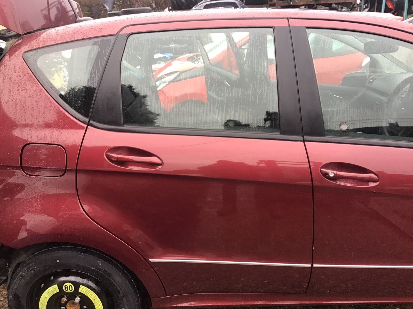 MERCEDES A CLASS DRIVER'S SIDE O/S REAR DOOR SATURN RED PAINT CODE 597 2006 20121