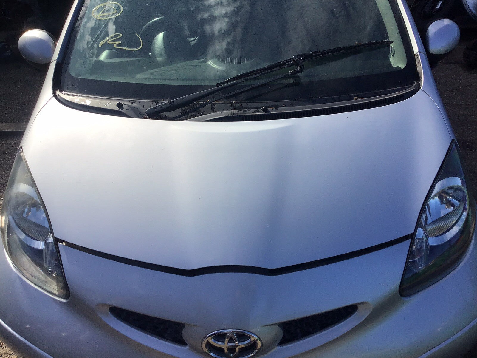 TOYOTA AYGO MK1 BONNET SATIN SILVER CODE 1E7 2005-20141