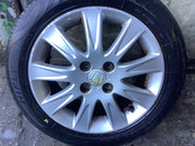 HONDA  JAZZ MK2 ALLOY WHEEL 15'' TYRE 185X55X15 SAA 560F 2002 20094