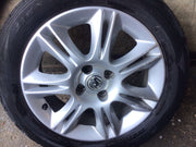 VAUXHALL CORSA D ALLOY WHEEL 16'' AND TYRE 195X55X16 2006 20145