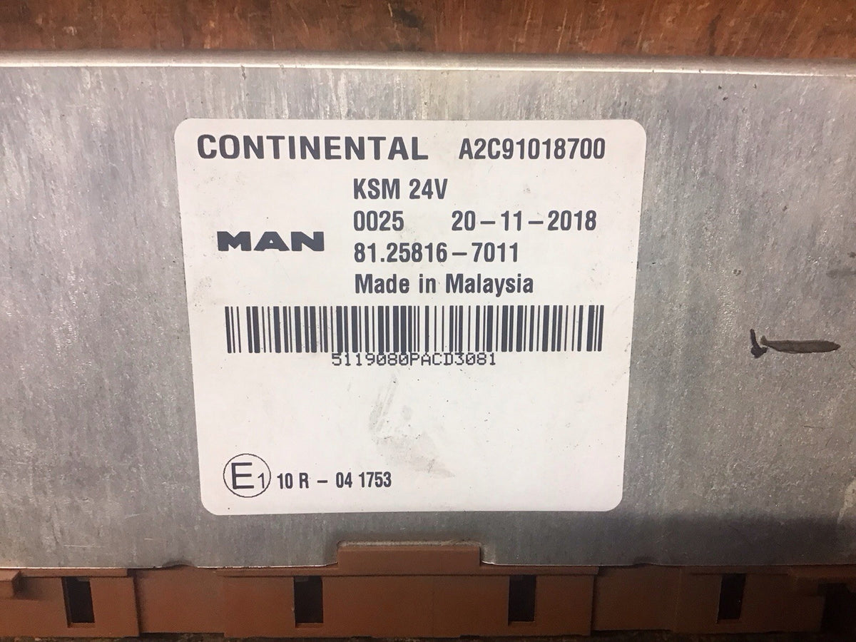 MAN TGX TGS KSM CONTROL UNIT 81.25816 7011 A2C91018700 EURO 6 2015 20203