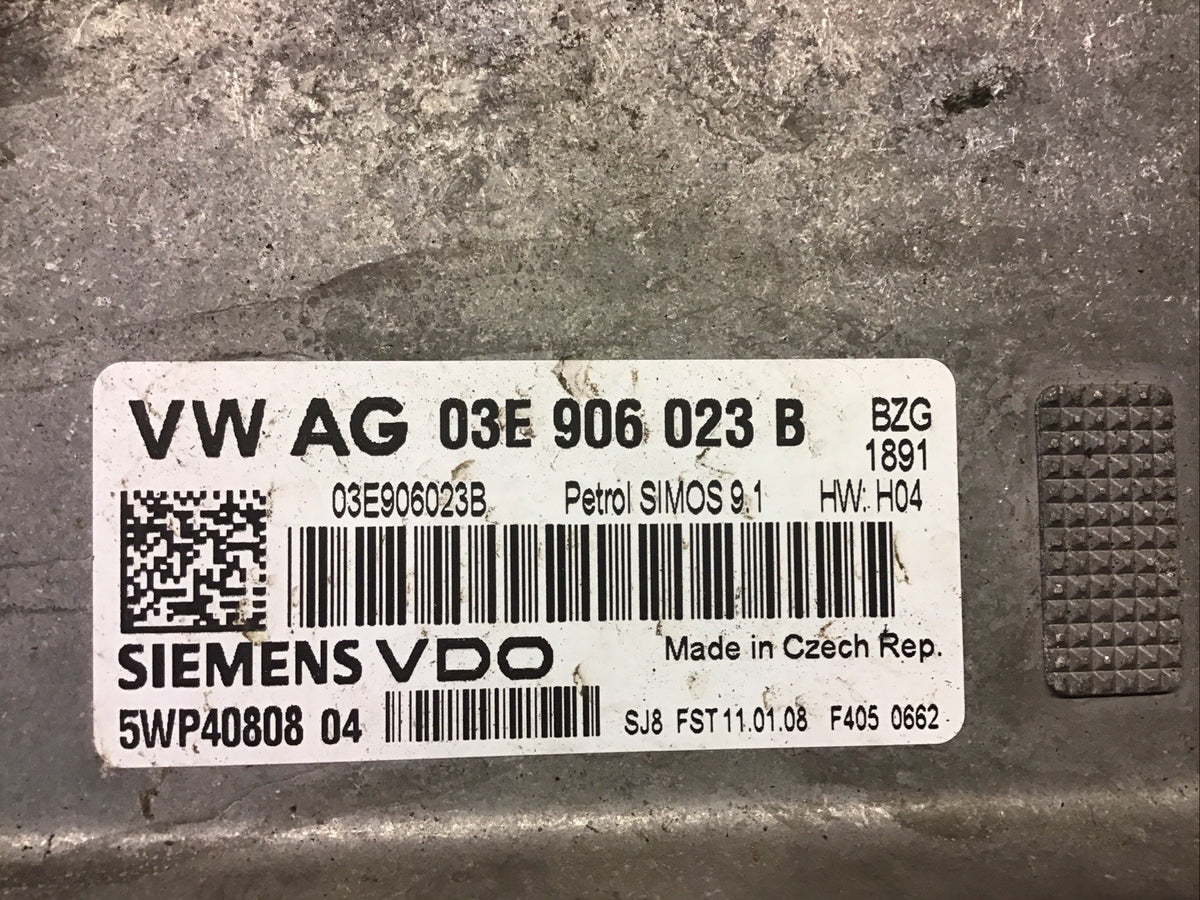 SKODA FABIA MK2 1.2 PETROL ENGINE ECU 03E906023B  2006 20114