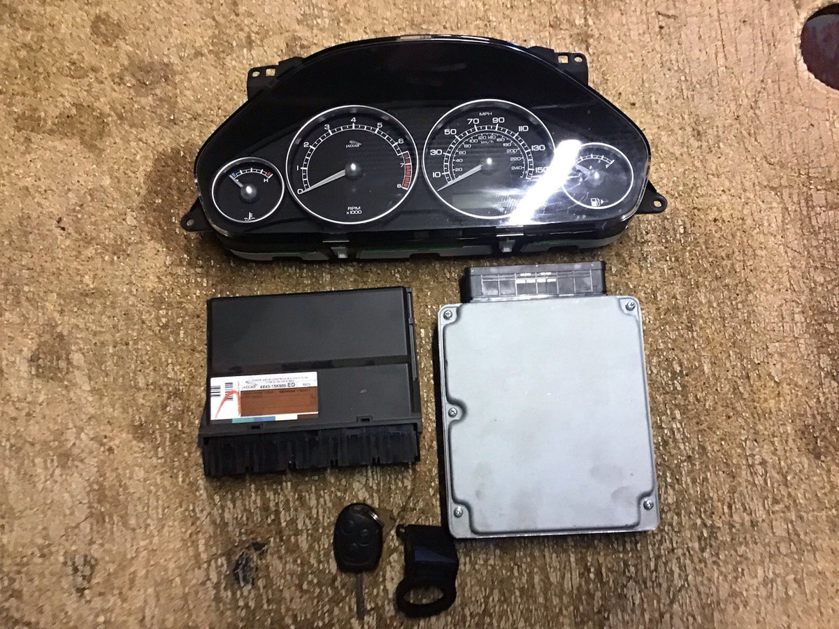 JAGUAR X TYPE 2.5 PETROL  ECU KIT 6X43 10K975 CS MANUAL AWD 2004 20091